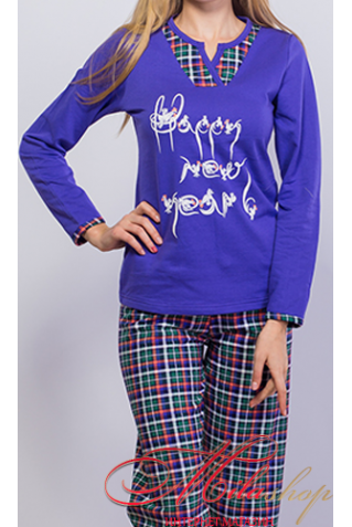 Теплая пижама из хлопка MTF 1489